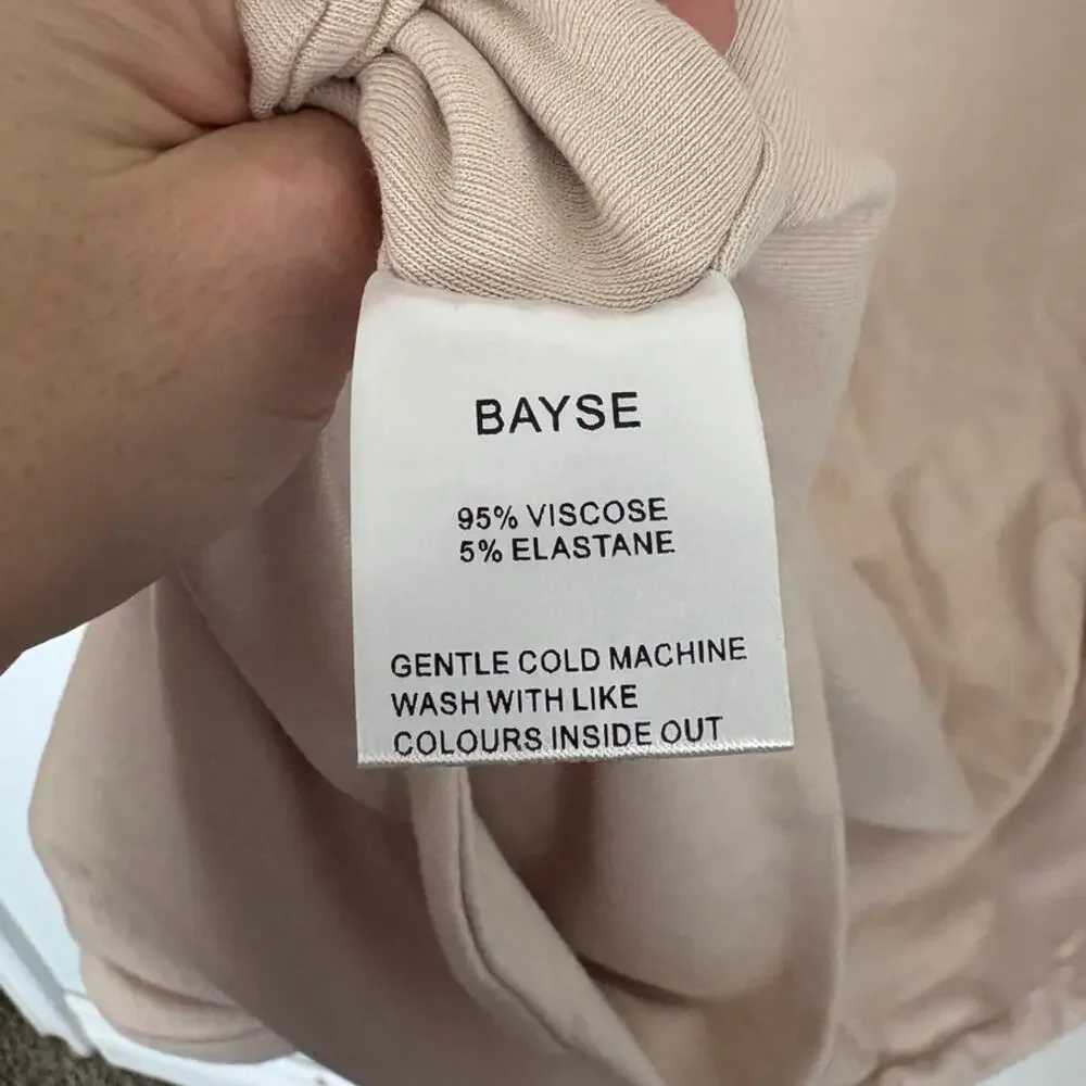 NWT Bayse Gabbi Natural Bodycon Jersey Knit High Rise Maxi Skirt XS